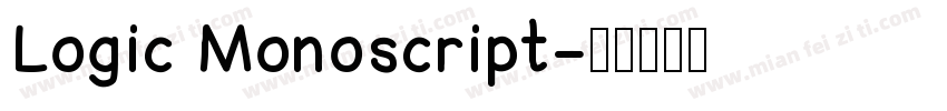 Logic Monoscript字体转换